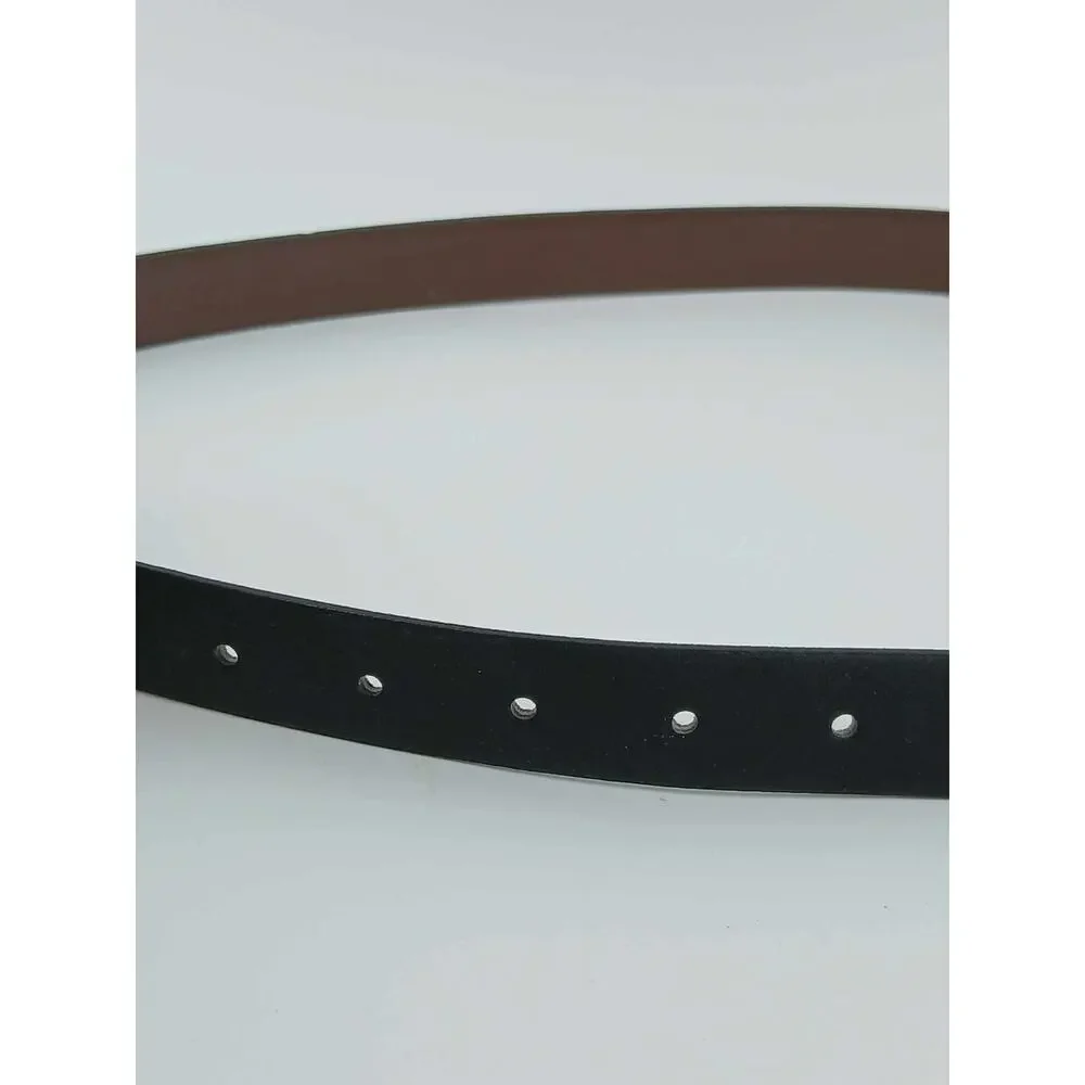 Pierre Cardin vintage leather belt with gold-tone C buckle (40)